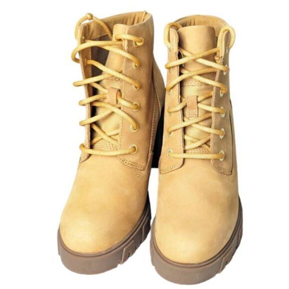 NWOB TIMBERLAND Lana Point Lace Up Heeled Boot Size 8 - Picture 6 of 10